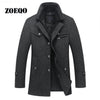 New Winter Wool Coat Slim Fit Jacket For Stylish Men - aliazon