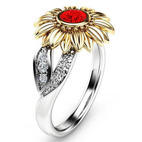 Sunshine Sunflower Ring - aliazon